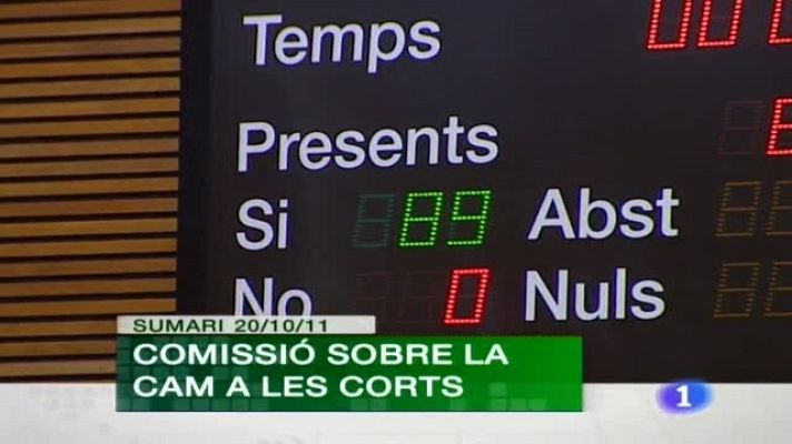 L'informatiu - Comunitat Valenciana - Comunidad Valenciana en 2' - 20/10/11