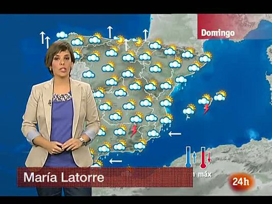 El tiempo - Muy nuboso con precipitaciones y viento racheado y temperaturas en descenso