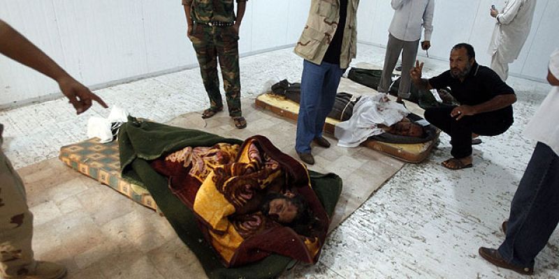 Telediario 1 - Gadafi será enterrado este martes en el desierto de Libia