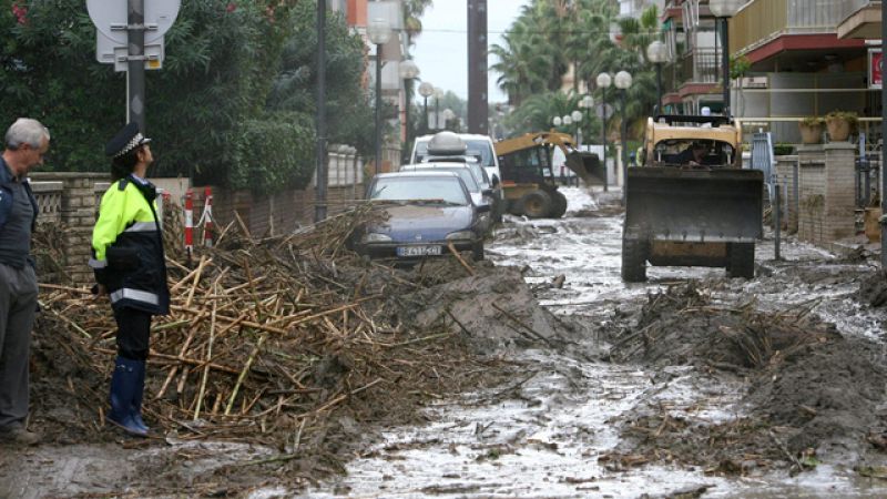 Efectos del temporal en Cataluña