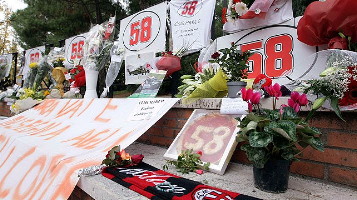 Telediario 1 - Simoncelli será enterrado en su Coriano natal