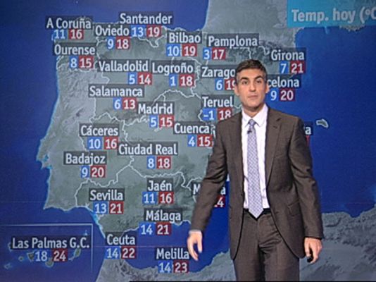 El tiempo - Lluvias y viento fuerte