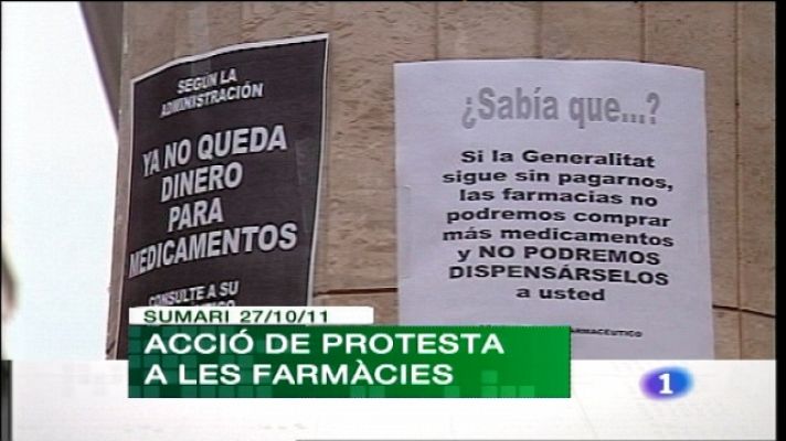 L'informatiu - Comunitat Valenciana - La Comunidad Valenciana en 2' - 27/10/11