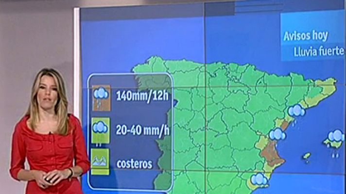 El tiempo - Alerta por lluvias en Levante