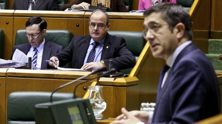 Telediario 1 - Patxi López descarta una mesa de partidos al margen de la cámara vasca