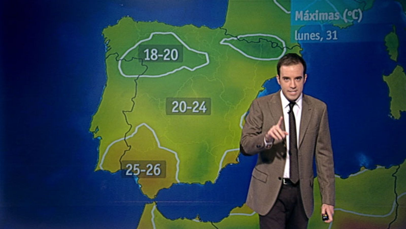 Posibilidad de lluvias débiles en el área mediterránea y Galicia