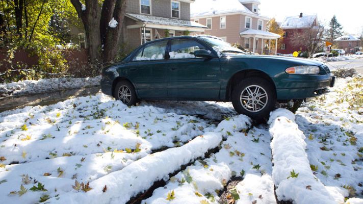 Telediario 1 - Secuelas de la gran nevada