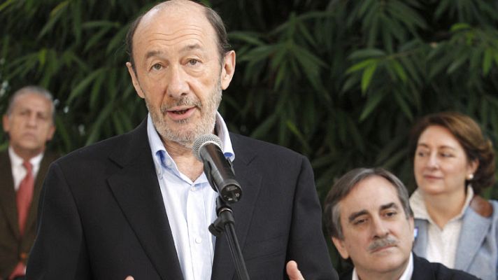 Telediario 1 - Rubalcaba alaba su programa