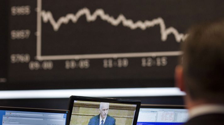 Telediario 1 - Desplome de las bolsas europeas