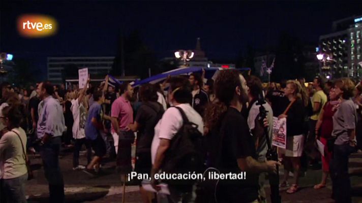 En portada - Manifestación en Sintagma