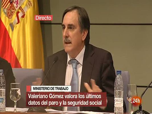 Informativo 24h - Valeriano Gómez considera "malo sin paliativos" el dato del paro