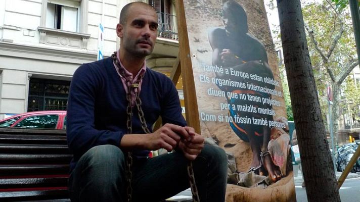 Telediario 1 - Guardiola, solidario y criticado