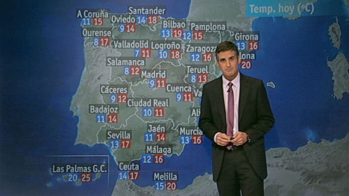 El tiempo - Lluvias y frío este fin de semana
