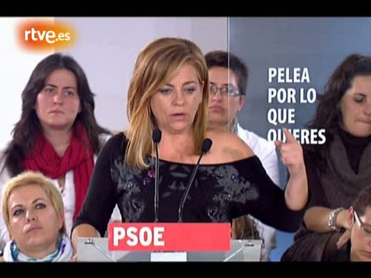  - Valenciano apela al "voto útil" para que "tanta indignación" no dé la victoria al PP