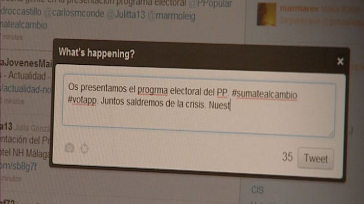 Telediario 1 - Redes sociales en las elecciones