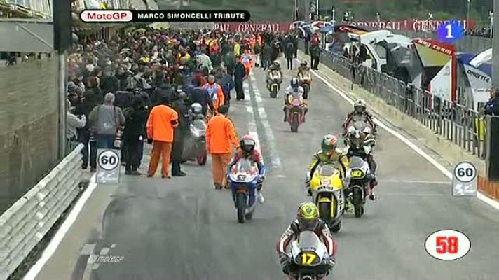  - Vuelta homenaje a Simoncelli de todos los pilotos