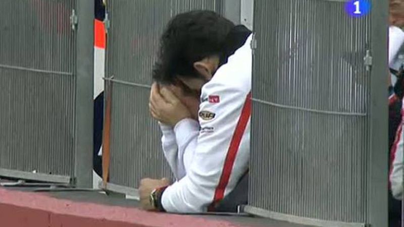 Gresini se emociona con la victoria de Pirro | Ver