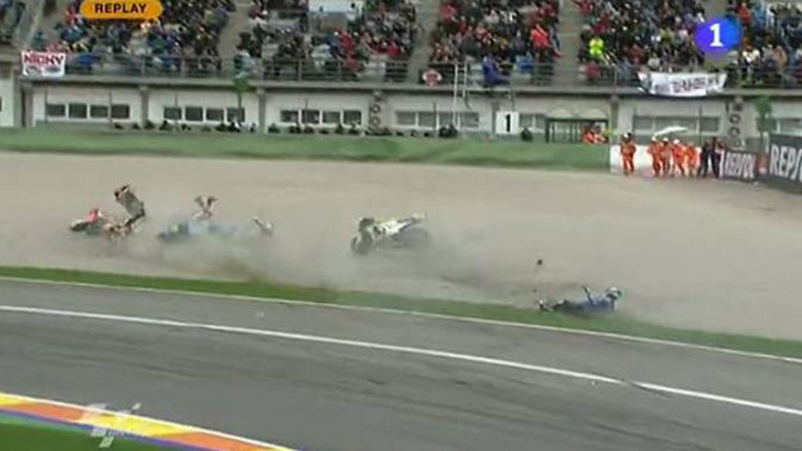 Susto de Bautista en MotoGP | Ver