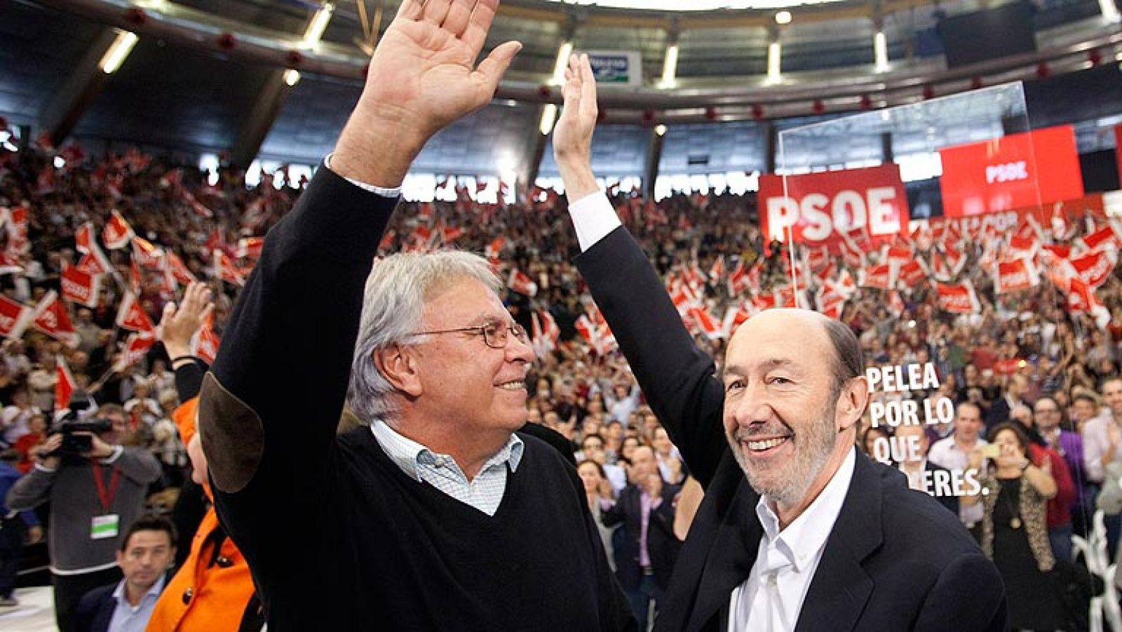 Rubalcaba defiende la gestión y figura de Felipe González