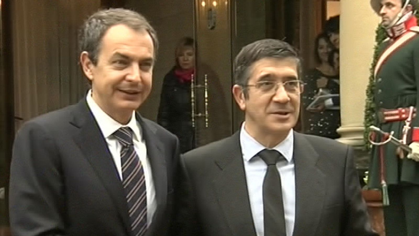 El presidente del Gobierno ha estado hoy en Ajuria Enea con el Lehendakari, Patxi López