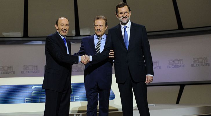 Telediario 1 - Rajoy insiste en la austeridad mientras Rubalcaba apuesta por los estímulos