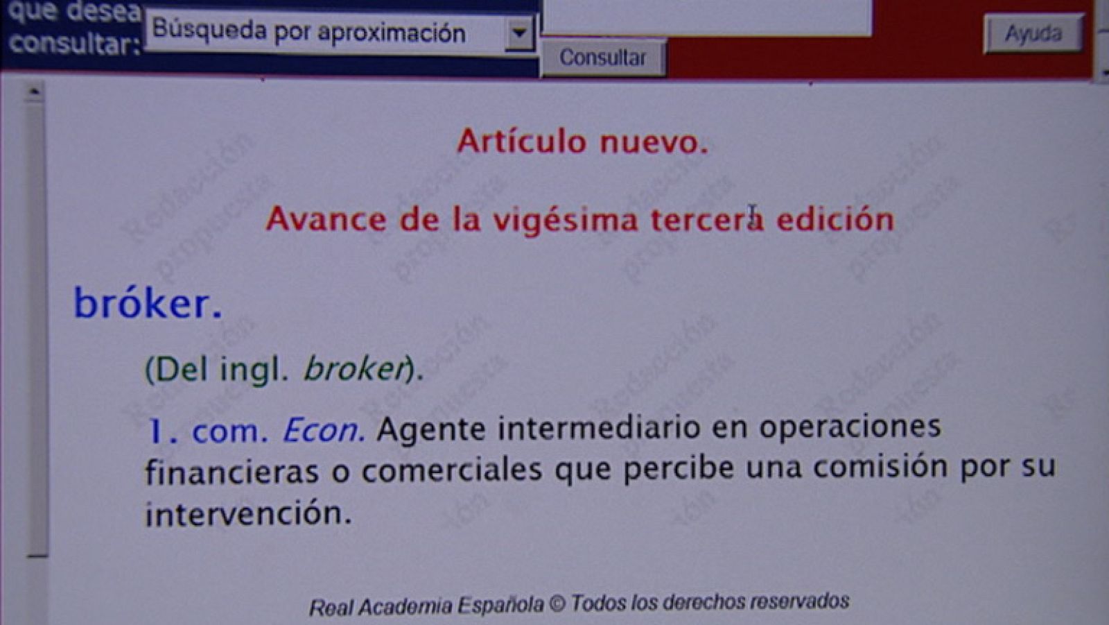 La RAE incorporará unos 1.200 vocablos relacionados con la economía y con la UE