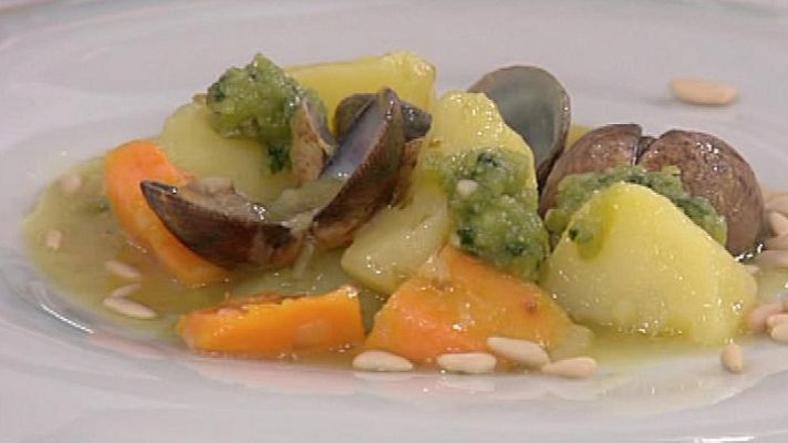 RTVE Cocina - Patatas en salsa verde con almejas