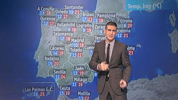 El tiempo - Península con cielos despejados