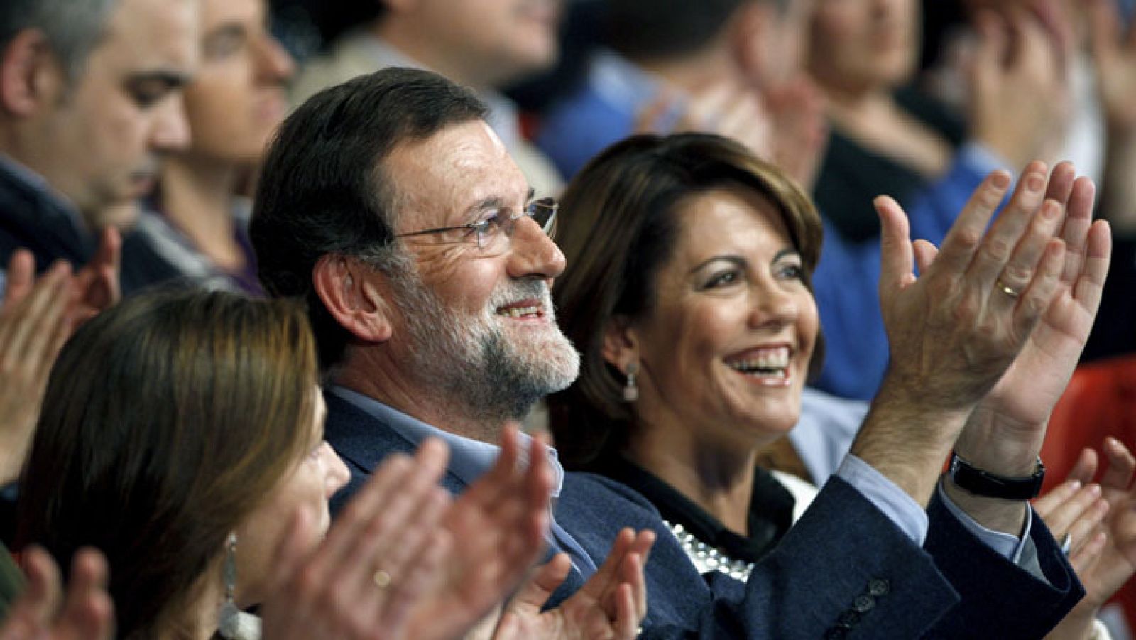 Rajoy se ha trasladado a Pamplona para presentarse en coalición de UPN
