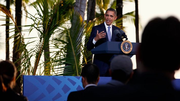 Telediario 1 - Obama asegura que EE.UU. consultará en próximas semanas sobre pasos a dar contra Irán