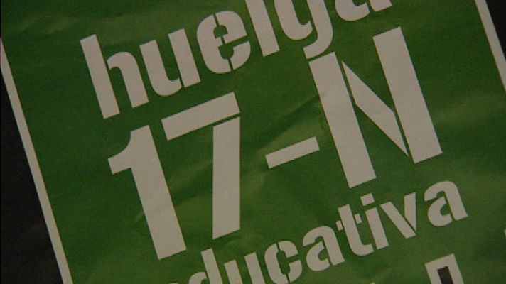 Telediario 1 - Huelgas por la educación pública