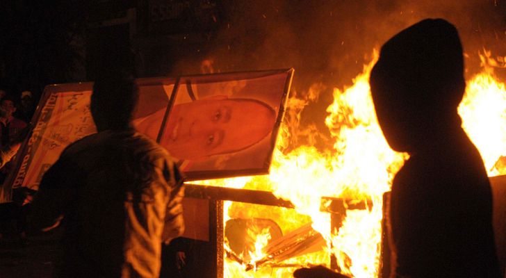 Telediario 1 - Batalla campal en el Cairo