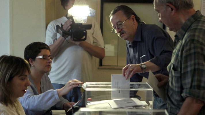 Telediario 1 - Primeros votos