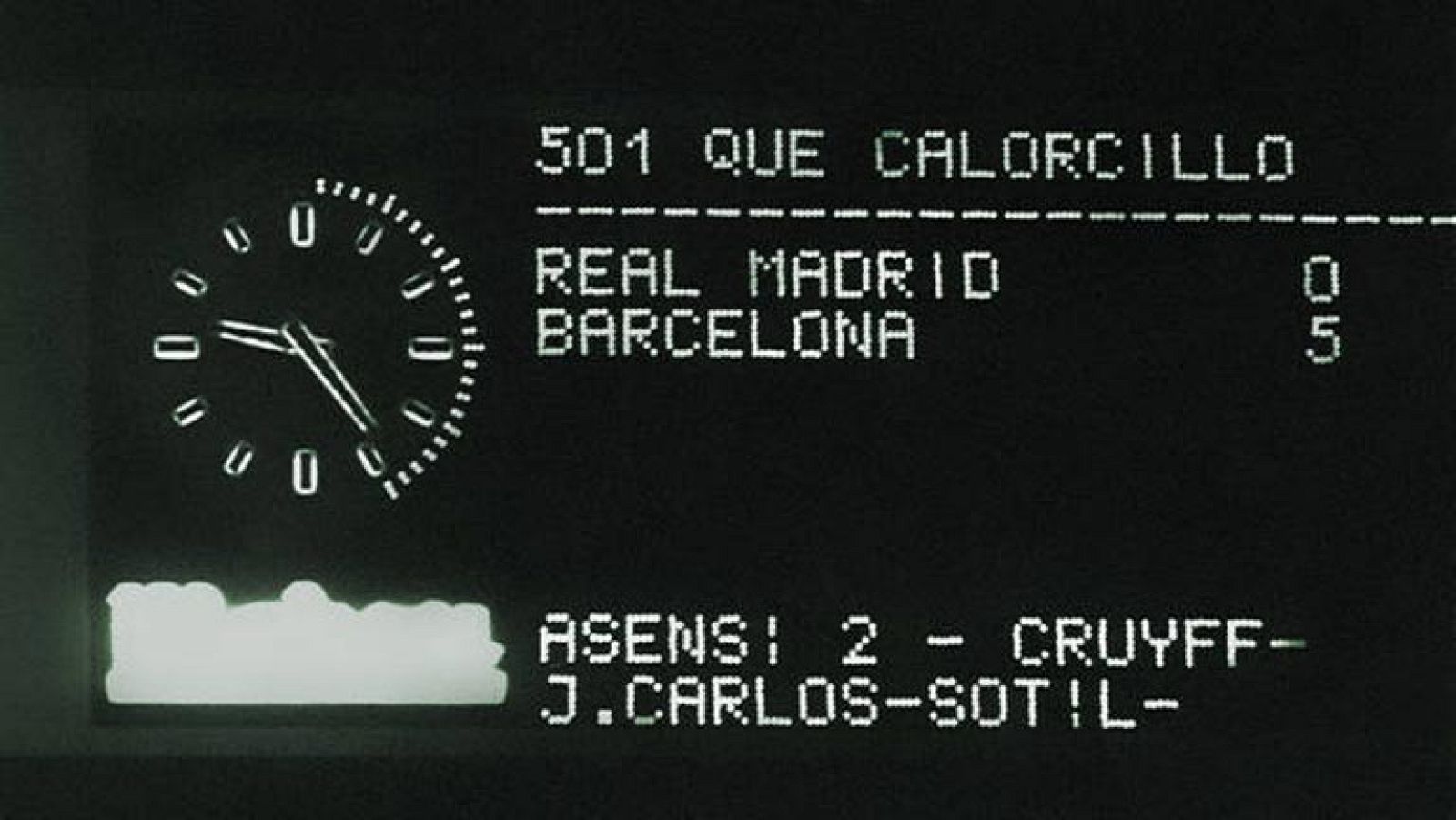 'Manita' del Barça en el Bernabéu