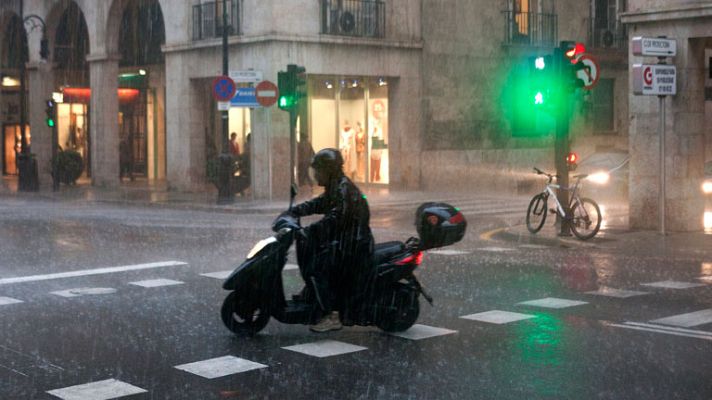 Telediario 1 - Alertas de temporal