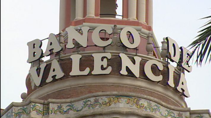 Telediario 1 - Intervención del Banco de Valencia
