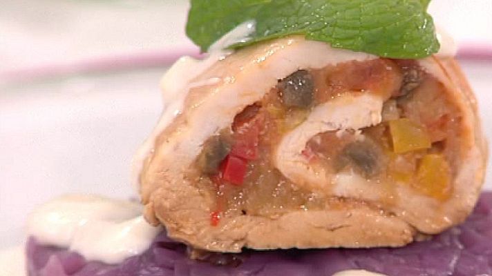 RTVE Cocina - Pollo relleno con pisto