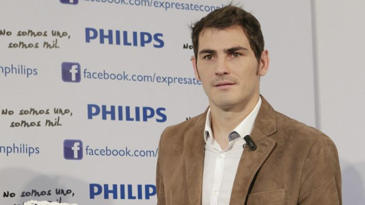 Telediario 1 - Casillas quiere a Falcao en el derb