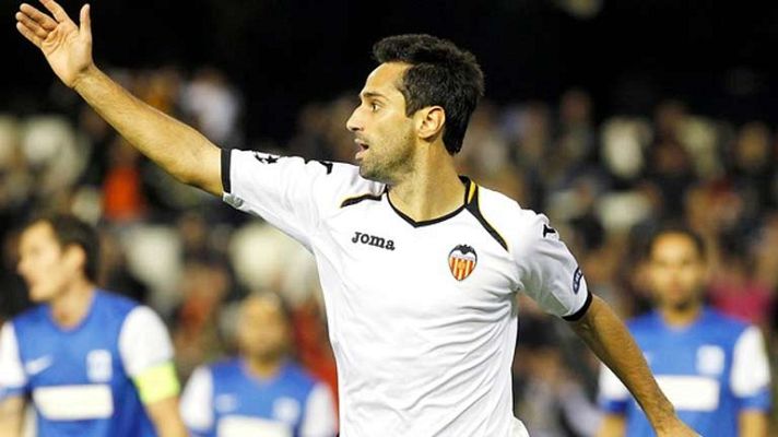 Champions League - Jonas adelanta al Valencia (1-0)