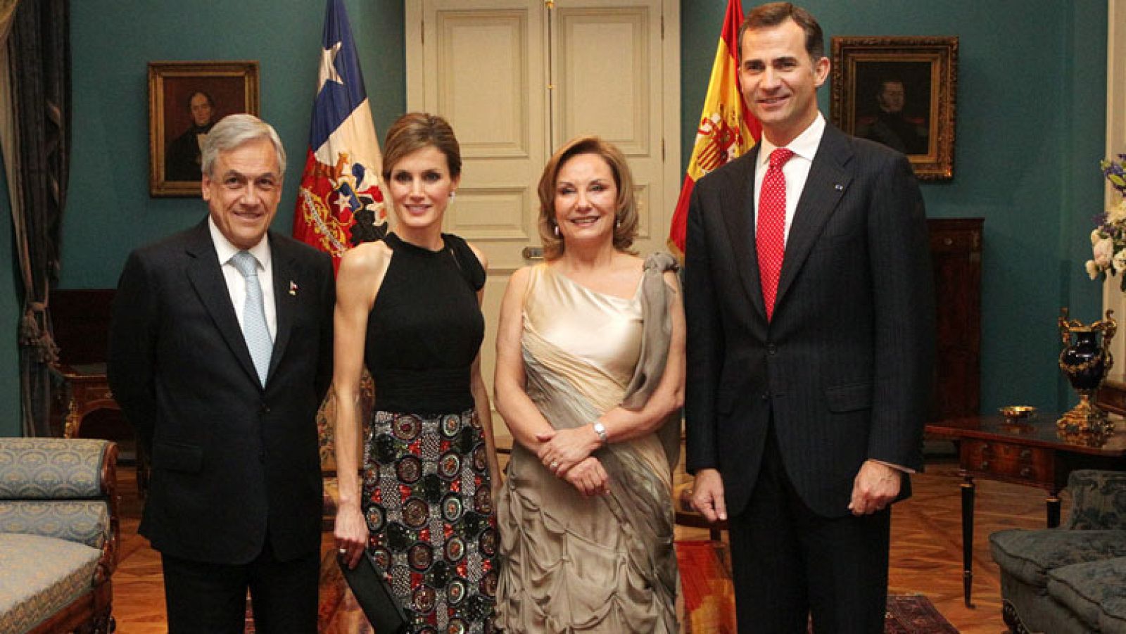 Segundo día de la visita oficial de los Príncipes de Asturias en Chile