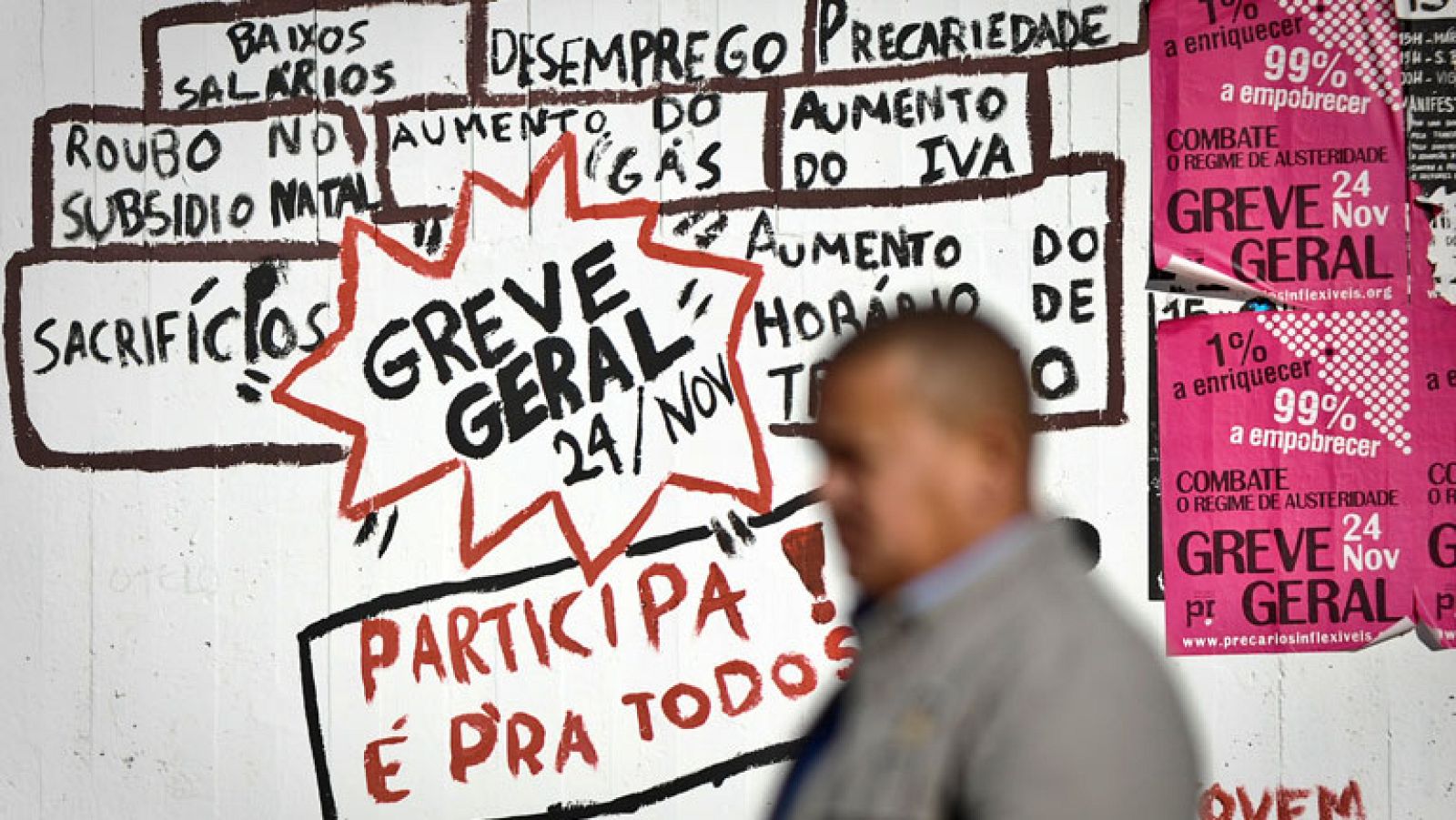 La huelga general que vive Portugal contra los recortes paraliza los transportes públicos del país