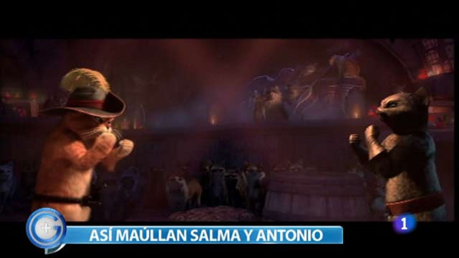 Más Gente - Antonio Banderas y Salma Hayek ponen su voz en 'El gato con botas'