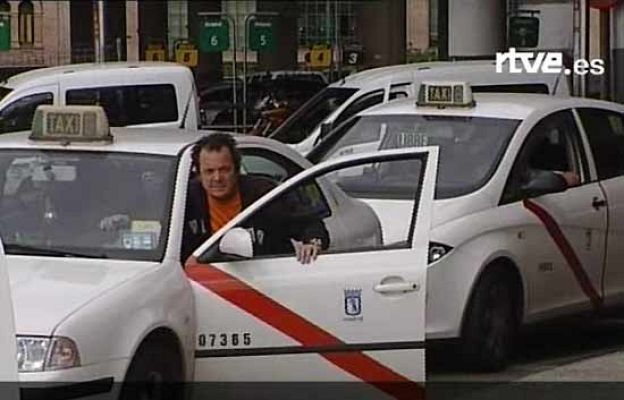 - Los taxistas madrileños protestan