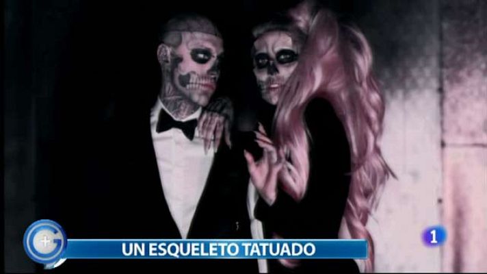 +Gente - Un esqueleto tatuado