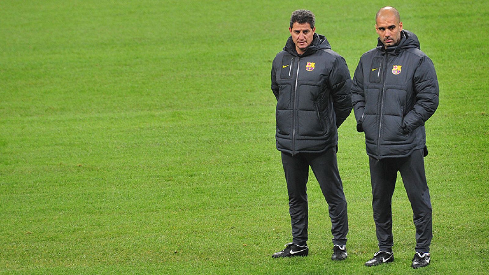 El entrenador del FC Barcelona, Pep Guardiola, se ha mostrado  cauteloso de cara al partido de este sábado en el Coliseum Alfonso  Pérez, un estadio en el que siempre les "cuesta" ganar, y es que  recela de un Getafe que a su juicio está practicando