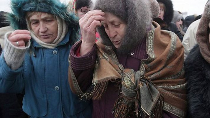 Telediario 1 - El cinturón de la Virgen María