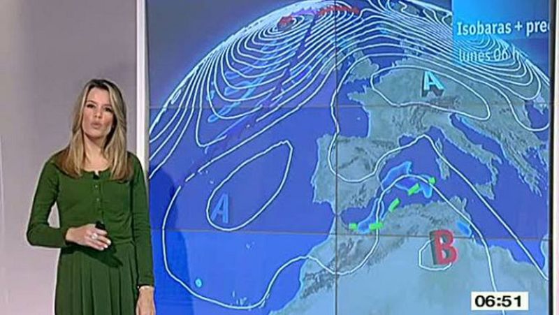 Tiempo estable con lluvias en el sureste y Aragón