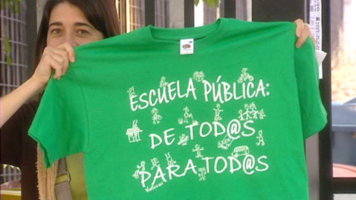 Telediario 1 - Nueva huelga por la educación