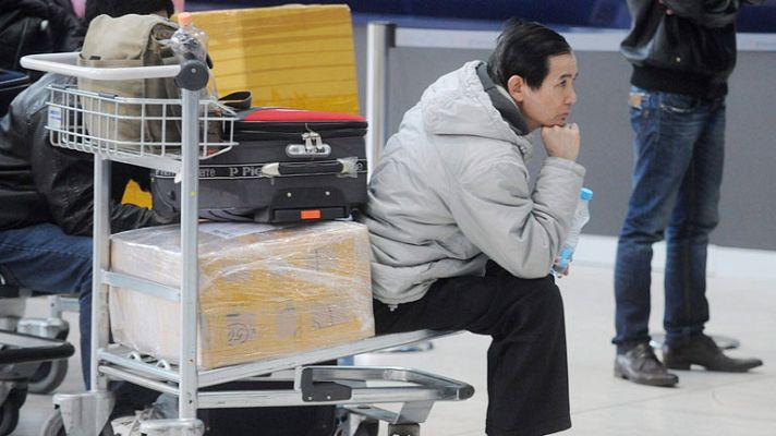 Telediario 1 - Uno de los mayores colapsos aéreos