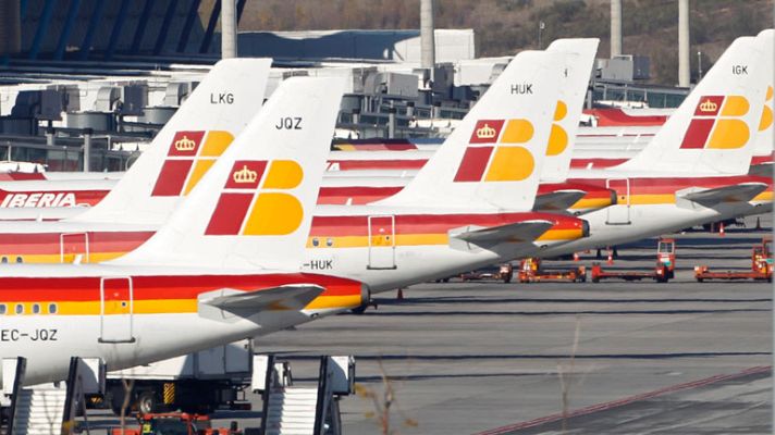 Telediario 1 - Huelga de pilotos